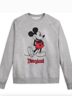 Disney Parks Gray Disneyland Mickey Mouse Sweatshirt Size M
